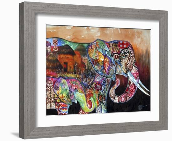 Africa-Oxana Zaika-Framed Giclee Print