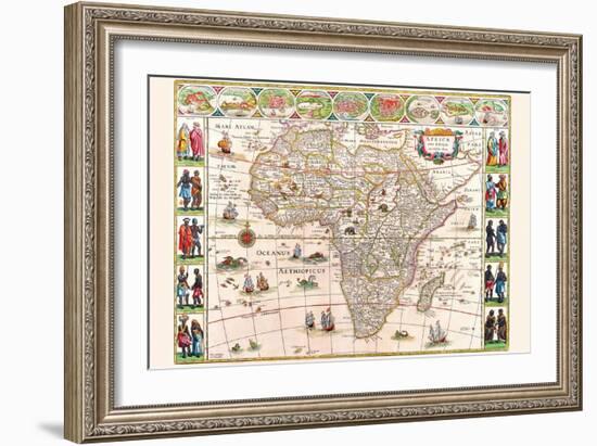 Africa-Willem Janszoon Blaeu-Framed Art Print