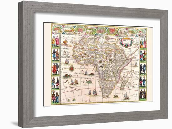 Africa-Willem Janszoon Blaeu-Framed Art Print