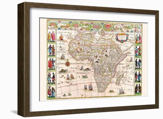 Africa-Willem Janszoon Blaeu-Framed Art Print