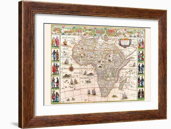 Africa-Willem Janszoon Blaeu-Framed Art Print