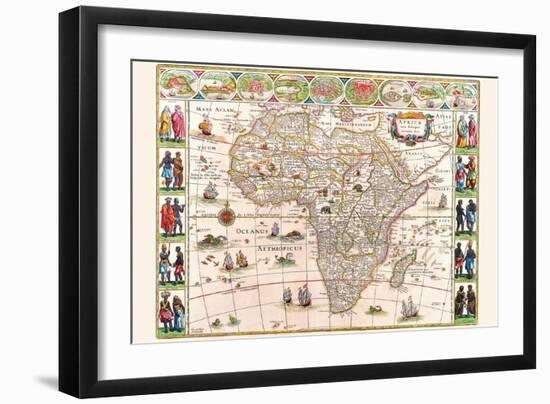 Africa-Willem Janszoon Blaeu-Framed Art Print