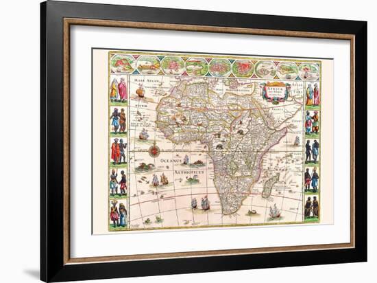 Africa-Willem Janszoon Blaeu-Framed Art Print