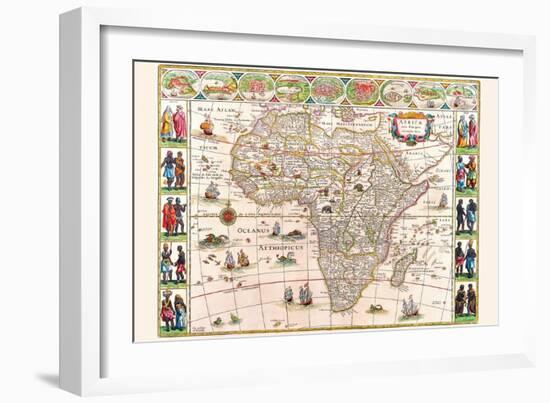 Africa-Willem Janszoon Blaeu-Framed Art Print