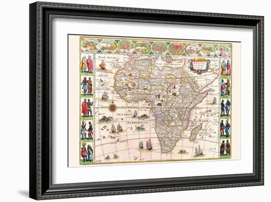 Africa-Willem Janszoon Blaeu-Framed Art Print