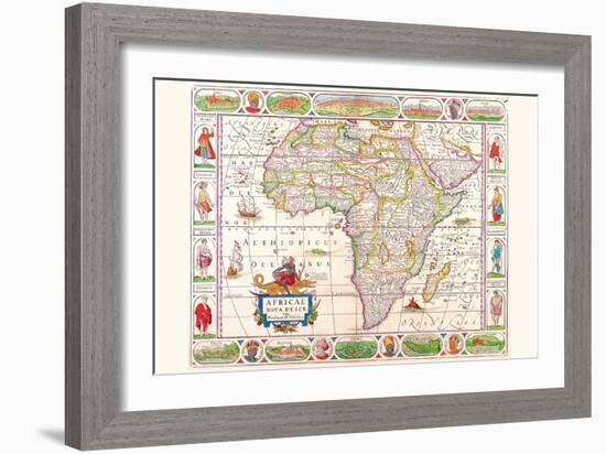 Africa-Vincenzo Coronelli-Framed Art Print