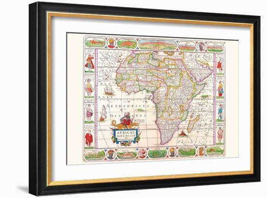 Africa-Vincenzo Coronelli-Framed Art Print