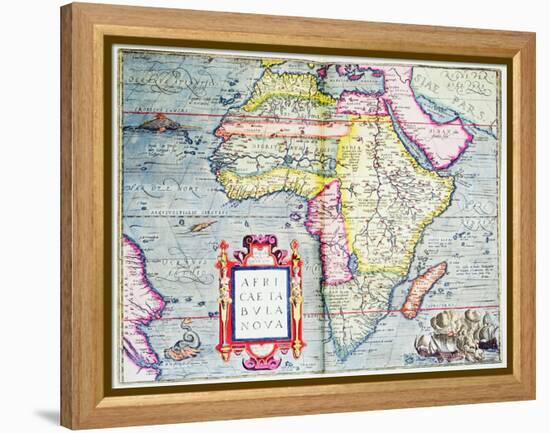 Africae Tabvla Nova, 1570-Abraham Ortelius-Framed Premier Image Canvas