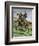 African-American Buffalo Soldier Riding a Frisky Horse Fresh from the Herd, 1880s-null-Framed Giclee Print