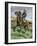 African-American Buffalo Soldier Riding a Frisky Horse Fresh from the Herd, 1880s-null-Framed Giclee Print