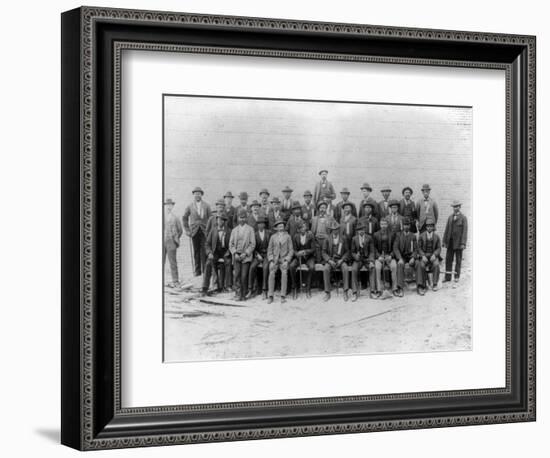 African American Carpenter's Union Photograph - Jacksonville, FL-Lantern Press-Framed Art Print