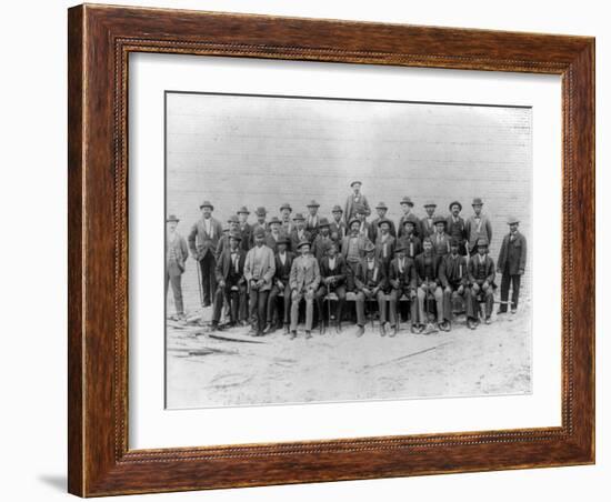 African American Carpenter's Union Photograph - Jacksonville, FL-Lantern Press-Framed Art Print