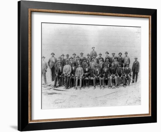 African American Carpenter's Union Photograph - Jacksonville, FL-Lantern Press-Framed Art Print