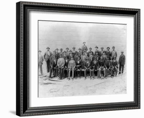 African American Carpenter's Union Photograph - Jacksonville, FL-Lantern Press-Framed Art Print