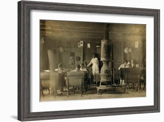 African American Classroom-null-Framed Art Print