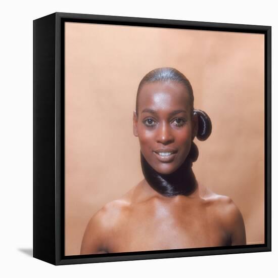 African American Fashion Model Naomi Sims-Yale Joel-Framed Premier Image Canvas