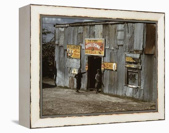 African American Juke Joint-Marion Post Wolcott-Framed Stretched Canvas