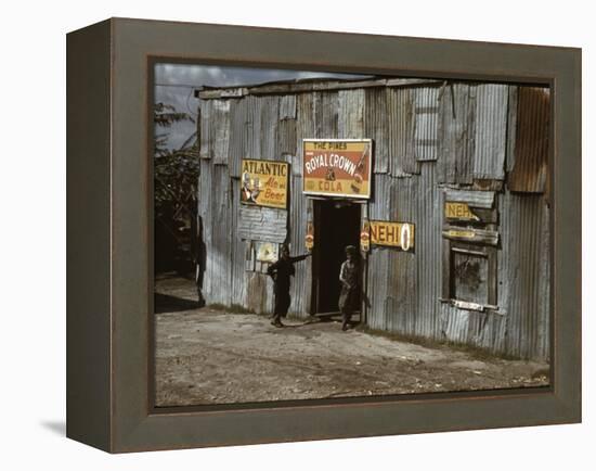 African American Juke Joint-Marion Post Wolcott-Framed Stretched Canvas