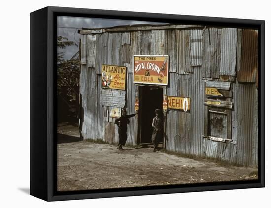 African American Juke Joint-Marion Post Wolcott-Framed Stretched Canvas