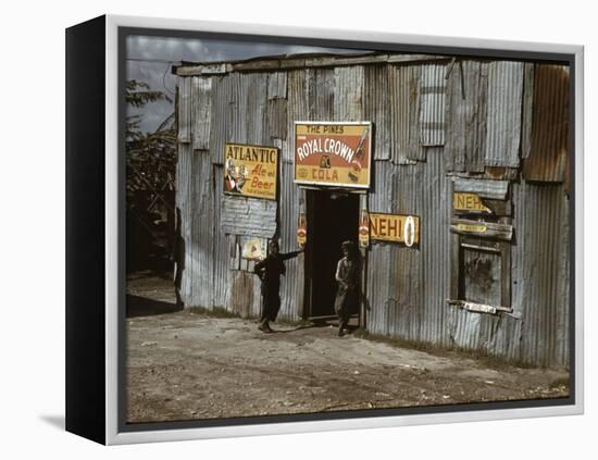 African American Juke Joint-Marion Post Wolcott-Framed Stretched Canvas