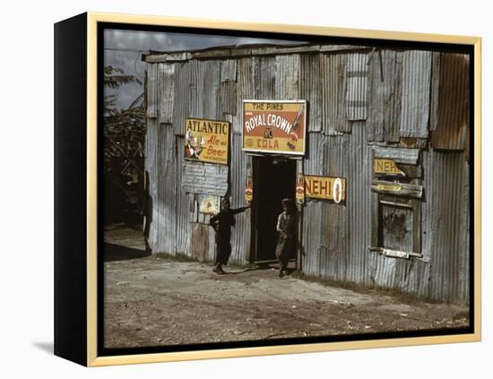 African American Juke Joint-Marion Post Wolcott-Framed Stretched Canvas