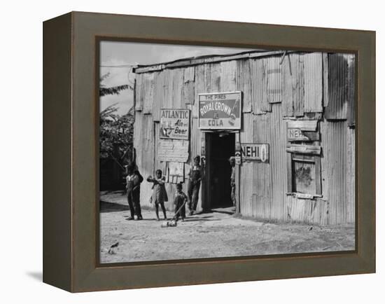 African American Juke Joint-Marion Post Wolcott-Framed Stretched Canvas