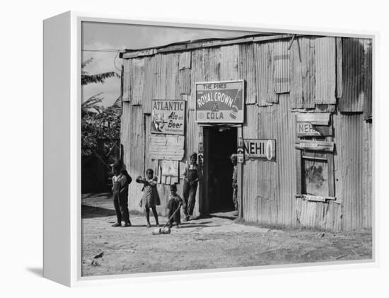 African American Juke Joint-Marion Post Wolcott-Framed Stretched Canvas