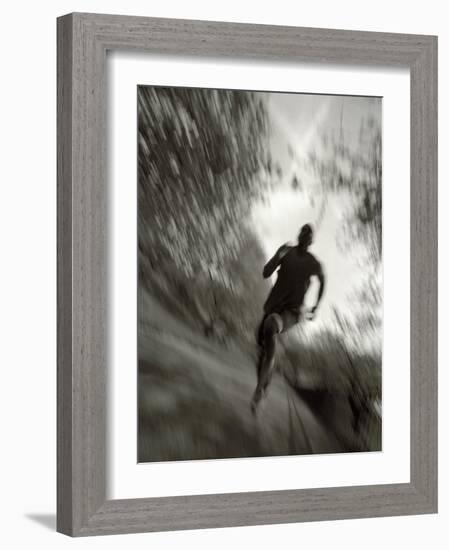 African American Male on a Training Run, New York, New York, USA-Chris Trotman-Framed Photographic Print