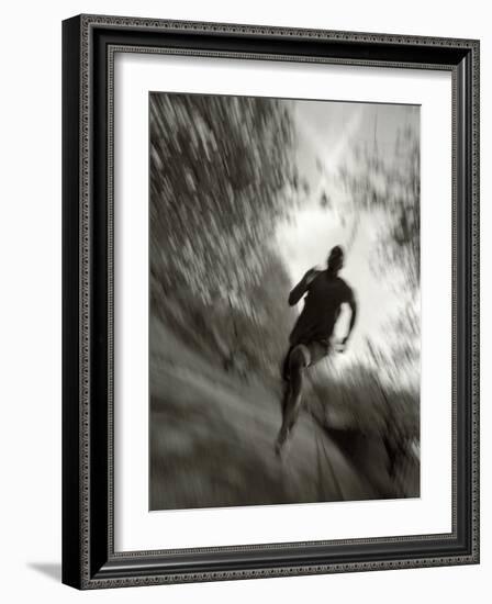 African American Male on a Training Run, New York, New York, USA-Chris Trotman-Framed Photographic Print