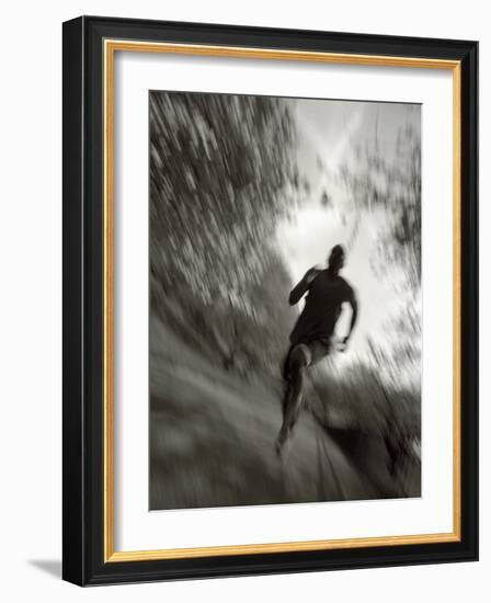 African American Male on a Training Run, New York, New York, USA-Chris Trotman-Framed Photographic Print