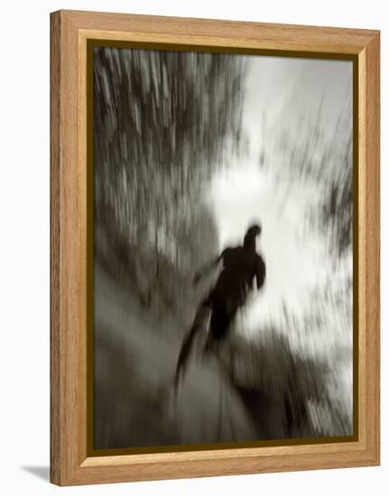 African American Male on a Training Run-Chris Trotman-Framed Premier Image Canvas