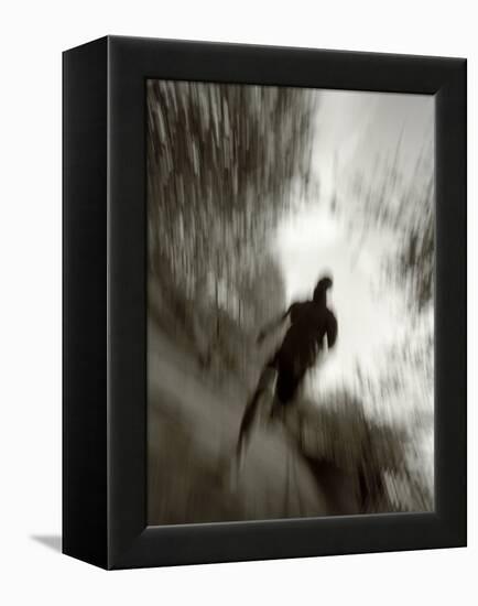 African American Male on a Training Run-Chris Trotman-Framed Premier Image Canvas
