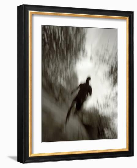 African American Male on a Training Run-Chris Trotman-Framed Photographic Print