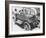 African American Men and a Boy in Dusty Jalopy in Front of Clapboard Church-Alfred Eisenstaedt-Framed Photographic Print