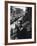 African American Poet/Writer Langston Hughes Standing on the Stoop in Front of His House in Harlem-Robert W^ Kelley-Framed Premium Photographic Print