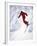 African-American Skier in Red-null-Framed Photographic Print