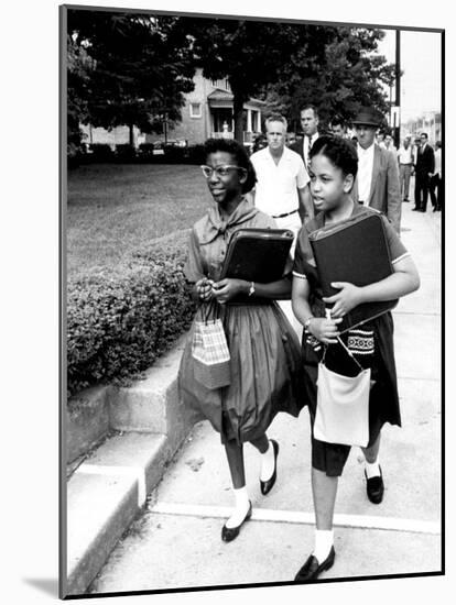 African American Students Going to the 8th Grade as Segregation Ends-Ed Clark-Mounted Photographic Print