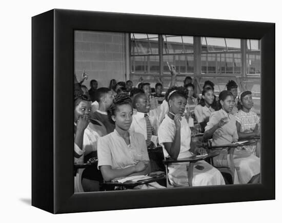 African-American Students in Class at Brand New George Washington Carver High School-Margaret Bourke-White-Framed Premier Image Canvas