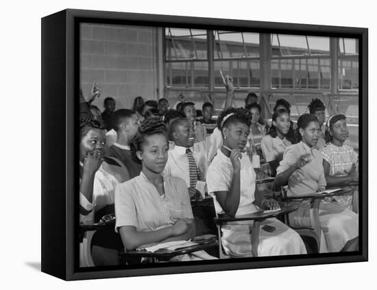 African-American Students in Class at Brand New George Washington Carver High School-Margaret Bourke-White-Framed Premier Image Canvas