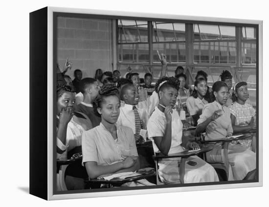 African-American Students in Class at Brand New George Washington Carver High School-Margaret Bourke-White-Framed Premier Image Canvas