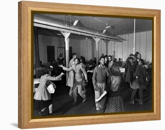 African American Teenagers at a Dance in Oak Ridge, Tennessee-Ed Westcott-Framed Stretched Canvas