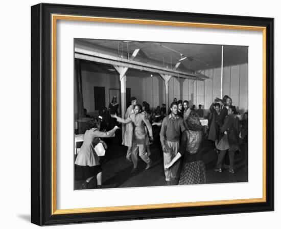 African American Teenagers at a Dance in Oak Ridge, Tennessee-Ed Westcott-Framed Photo