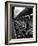 African American Woman Picking Up Debris on Tracks at Union Station-Alfred Eisenstaedt-Framed Photographic Print