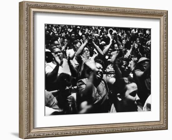 African American Women at Meeting During Bus Boycott-Grey Villet-Framed Photographic Print