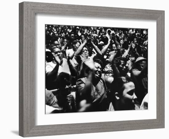 African American Women at Meeting During Bus Boycott-Grey Villet-Framed Photographic Print