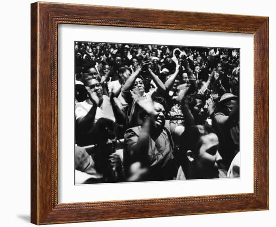 African American Women at Meeting During Bus Boycott-Grey Villet-Framed Photographic Print