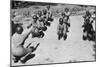 African American Women's Army Corps Nurses in an Early-Morning Workout-null-Mounted Photo