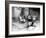 African American Women Sitting on the Porch of their Ramshackle House Watching their Children Play-Alfred Eisenstaedt-Framed Photographic Print