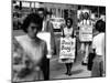 African Americans Connected with Core and Naacp Picketing Grants and its Lunch Counter-null-Mounted Photographic Print