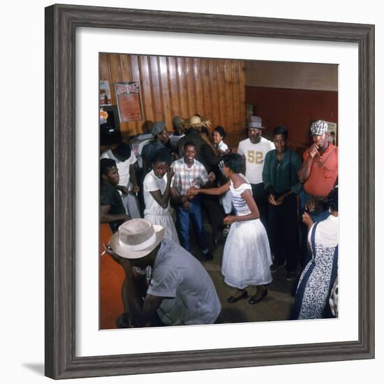 African Americans Dancing to the Jukebox at the Harlem Cafe-Margaret Bourke-White-Framed Photographic Print